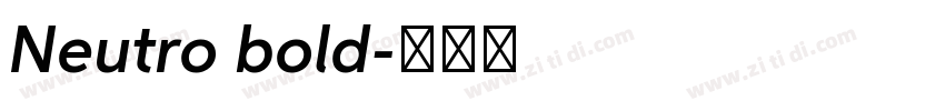 Neutro bold字体转换